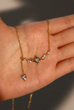 18K Real Gold Plated Galaxy Stars Necklace