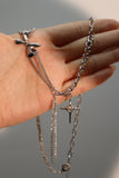 Diamond Bow Star Chain Necklace