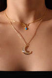 24K Gold Vermeil Blue Opal Droplet Necklace