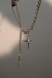 Diamond Bow Star Chain Necklace