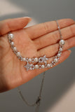 Diamond Pearl Galaxy Necklace