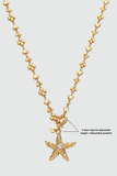 18K Real Gold Plated Diamond Starfish Necklace (Waist Chain)