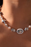 Platinum Plated Mermaid Sea Shell Necklace