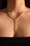 14K Real Gold Plated Diamond Chain Necklace