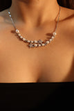 Diamond Pearl Galaxy Necklace