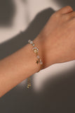 14K Real Gold Plated Moonlight Moon Bracelet