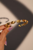 20K Real Gold Plated Diamond Flower Bracelet