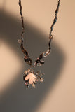 Platinum Plated Pink Shell Necklace