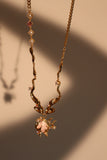 18K Real Gold Plated Pink Shell Necklace