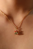 18K Gold Vermeil Christmas Bell Necklace