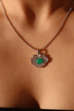 Diamond Cloud Jade Necklace