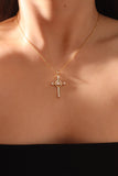 14K Real Gold Plated Heavenly Cross Necklace