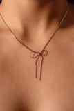 Stainless Steel Bowknot Necklace