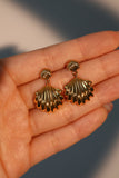 18K Real Gold Plated Sea Shell Earrings