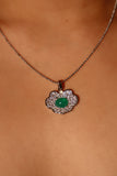 Diamond Cloud Jade Necklace