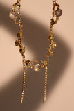 18K Real Gold Plated Moonlight Diamonds Necklace