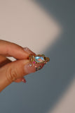 18K Real Gold Plated Moonstone Ring