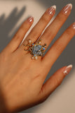 18K Real Gold Plated Blue Shell Ring