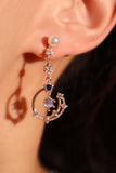 18K Rose Gold Plated Moonlight Dangle Earrings