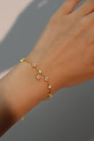 18K Gold Vermeil Multi Lucky Leaf Bracelet