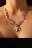 Platinum Plated Pink Shell Necklace