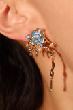 18K Real Gold Plated Blue Shell Earrings