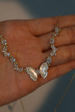 14K Real Gold Plated Natural Shell Butterfly Necklace