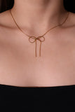 18K Gold Stainless Steel Coquette Necklace