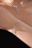 925 Sterling Silver Moonstone Galaxy Bracelet