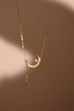 18K Gold Vermeil Shell Moon Star Necklace