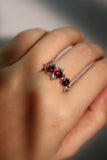 3 in 1 Red Gems Ring