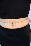 18K Gold Stainless Steel Natural Jade Waist Chain