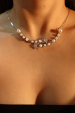 Diamond Pearl Galaxy Necklace