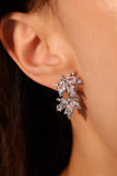 Diamonds Maple Leaves Earrings