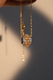 18K Real Gold Plated Diamond Lace Necklace