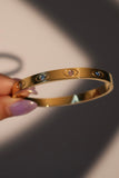 18K Gold Stainless Steel Multi Color Evil Eye Bracelet