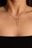 Stainless Steel Bowknot Necklace