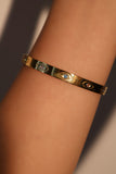 18K Gold Stainless Steel Multi Color Evil Eye Bracelet