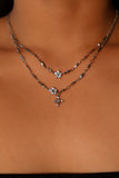 Diamond Flower Necklace