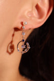 18K Rose Gold Plated Moonlight Dangle Earrings