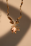 18K Real Gold Plated Pink Shell Necklace