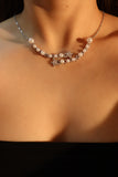 Diamond Pearl Galaxy Necklace