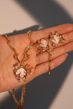 18K Real Gold Plated Pink Shell Necklace