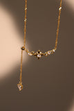 18K Real Gold Plated Galaxy Stars Necklace