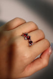 3 in 1 Red Gems Ring