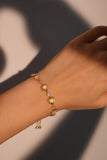 18K Real Gold Plated Moonlight Glowing Heart Bracelet