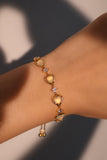 18K Real Gold Plated Moonlight Glowing Heart Bracelet