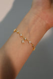 18K Gold Vermeil Multi Lucky Leaf Bracelet