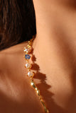 18K Real Gold Plated Blue Shell Necklace