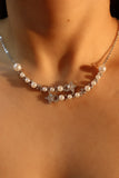 Diamond Pearl Galaxy Necklace